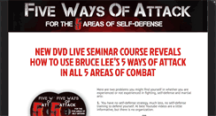 Desktop Screenshot of fivewaysofattack.com